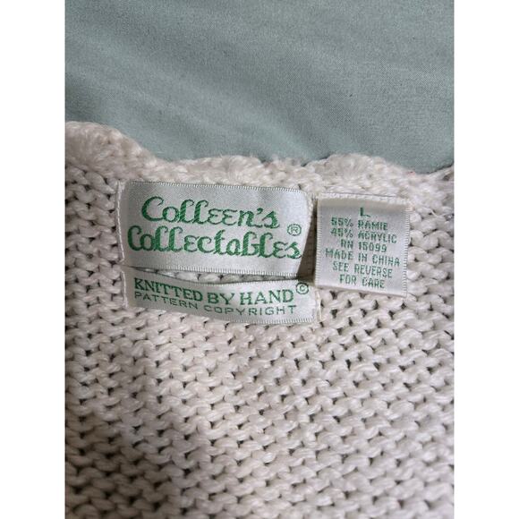 Colleens collectables large women's floral knit cardigan - Picture 6 of 8